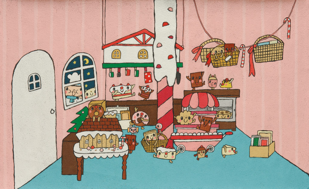 おかあさんといっしょ　うた「おかしな丘しのカーニバル」アニメーションイラスト　（NHK Eテレ）2006